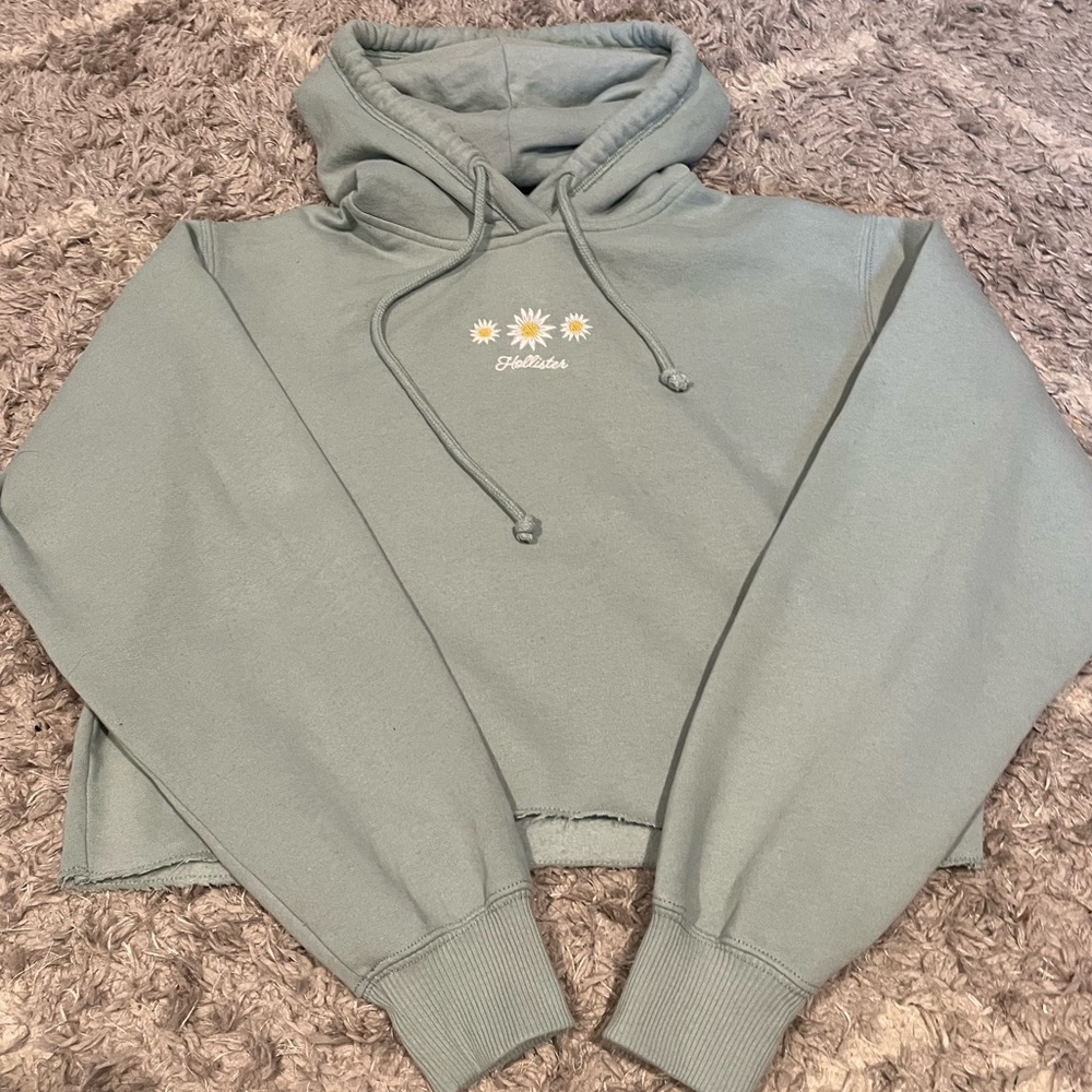 Women's/Teen - Hollister Cropped Long Sleeve Sweatshirt - MINT Shape - Size XS
